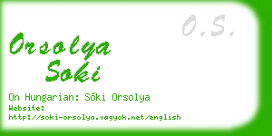 orsolya soki business card
